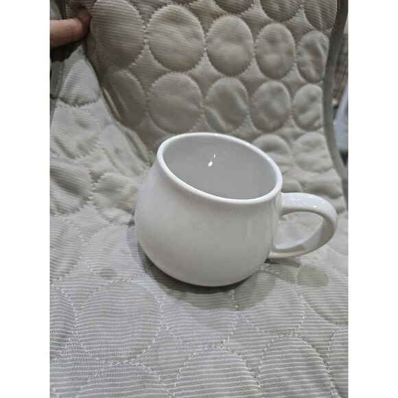 Coffee Tea Cup Mug Biscotti Tea Bag Holder Pocket White Floral Taiwan Vintage - Picture 9 of 9